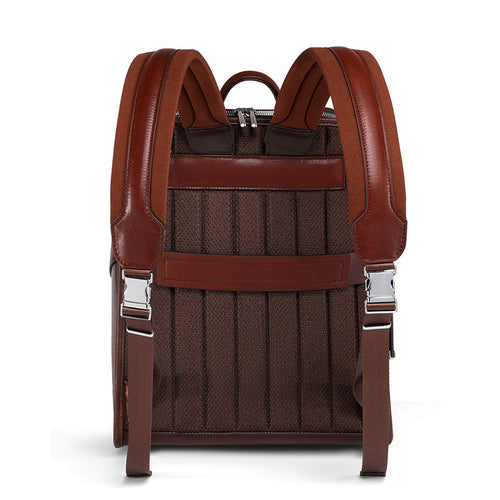 Genuine Leather Laptop Backpack, 16L Business Travel Backpack for 15-Inch Laptop with Custom Logo Option