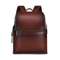 Genuine Leather Laptop Backpack, 16L Business Travel Backpack for 15-Inch Laptop with Custom Logo Option
